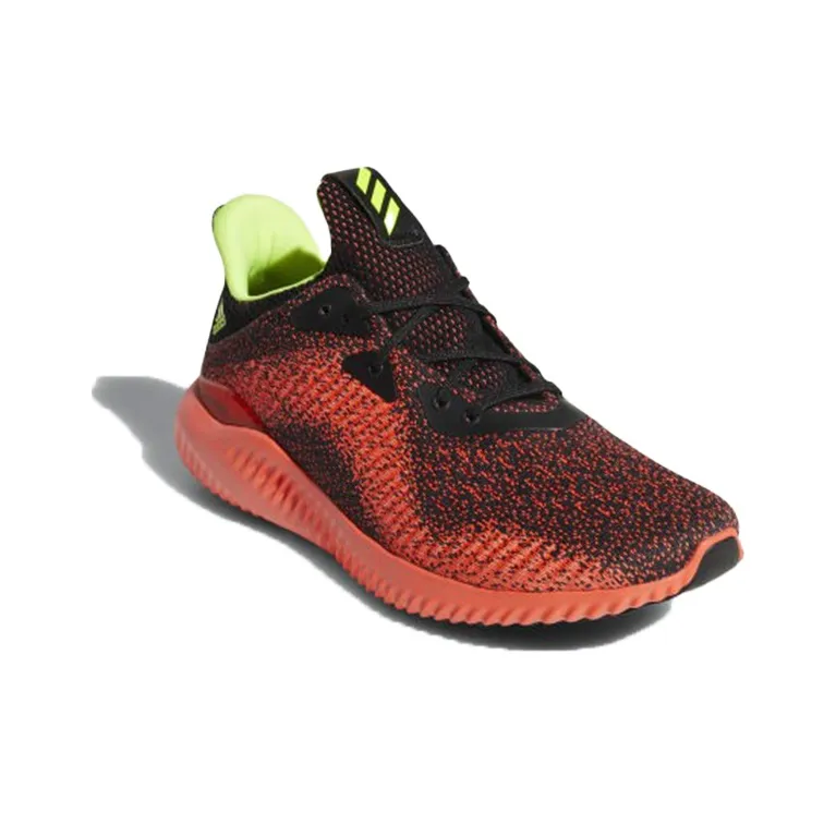 Adidas AlphaBounce EM WC Slip Resistant And Breathable Low Top Running Shoes Unisex Orange Black-2