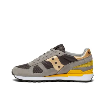 Saucony Shadow Original Running Shoes Men Low-Top Gray/Yellow/White