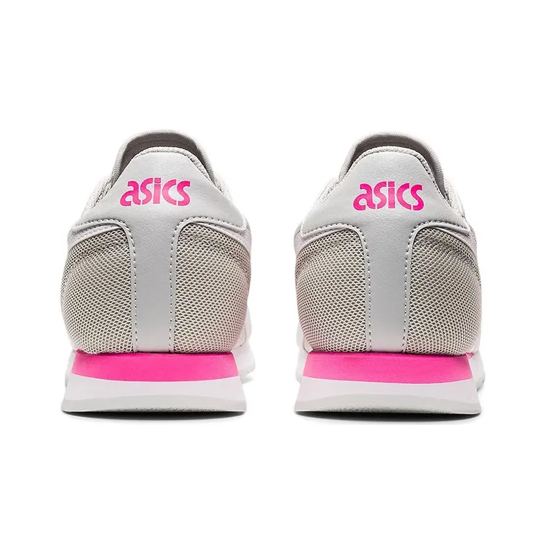 Asics Tiger Runner Anti Slip Wear Resistant Low Top Running Shoes Women's Gray White-4