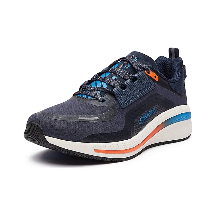 361° Slip Resistant Breathable Lightweight Low Top Running Shoes Men's Oil Ink Blue-2