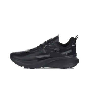 LiNing Soft Cushioning Anti Slip Wear Resistant Breathability Low Top Running Shoes Women's Standard Black
