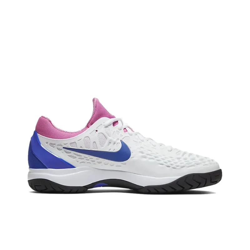 Nike Zoom Cage 3 Non-slip Lightweight Low-Top Tennis Shoes Unisex Blue White Pink-1