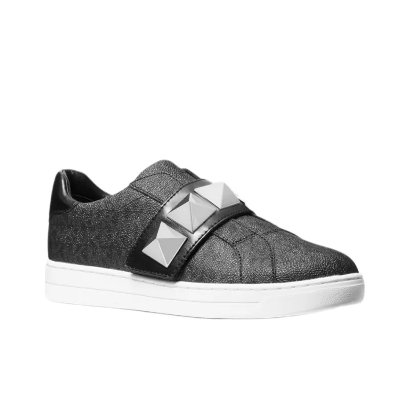 MICHAEL KORS Kenna Low-Top Stylish Skateboarding Shoes Women's Black-1