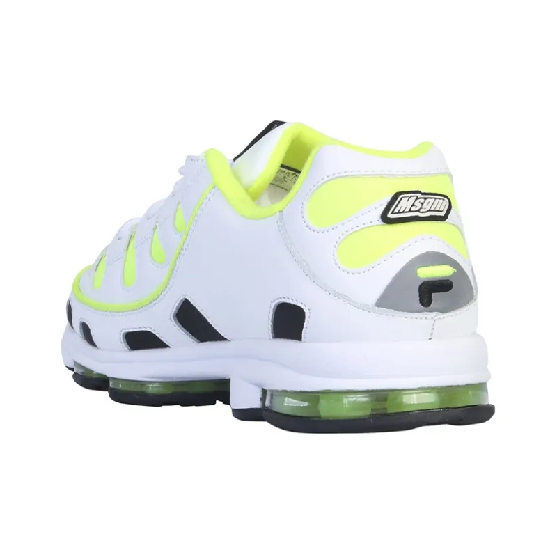 FILA x MSGM Silva Msgm Cushioning Wear-Resistant Low-Top Casual Shoes Men's Yellow White-2