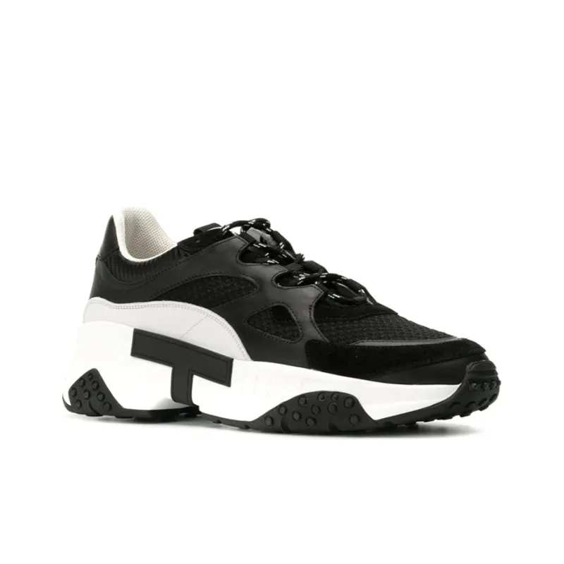 TOD'S Cushioning Anti Slip And Wear Resistant Low Top Running Shoes Men's Black-1