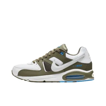 Nike Air Max Command Cushioned Anti Slip Wear Resistant Breathable Lightweight Low Top Running Shoes Men's Olive White