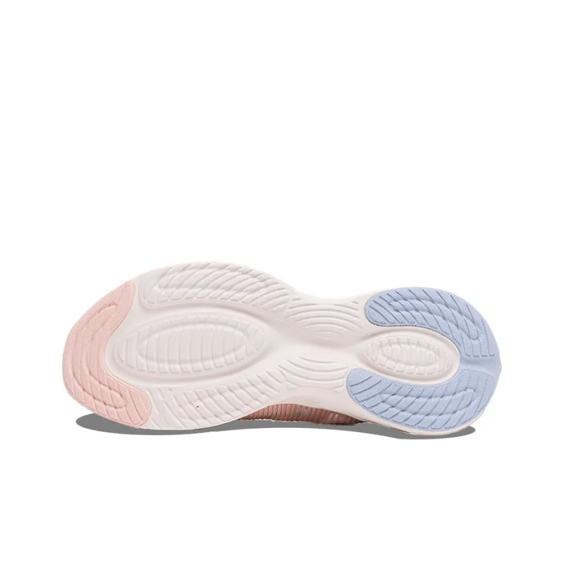 ANTA Running Shoes Women's Low Top Nude Pink/Ivory White/Light Bright Blue-4