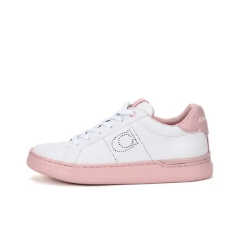 COACH Stylish Skateboarding Shoes Women's Light Pink White