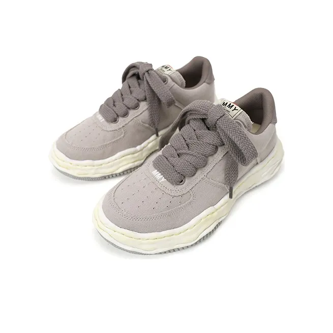 MIHARA YASUHIRO Maison MIHARA YASUHIRO Wayne OG Sole Washed Canvas Low Grey-2