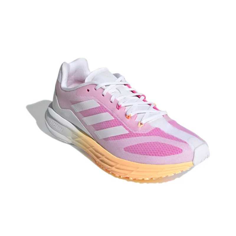 Adidas Sl20 Breathable Low-Top Running Shoes Women's Pink White-2