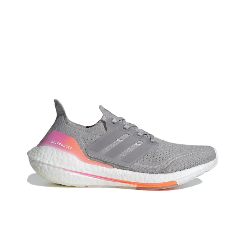 Adidas Ultra Boost 21 Grey Screaming Orange Women's-1