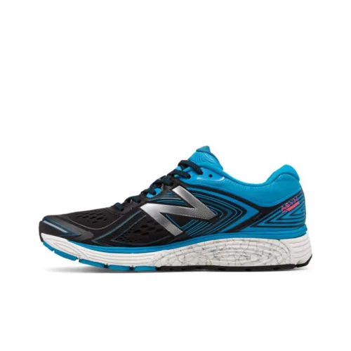 New Balance NB 860 V8 Cushioning Anti-Slip Wear-Resistant Breathability Low-Top Running Shoes Men's Black Blue