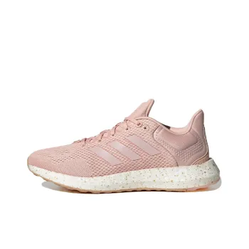 Adidas Pure Boost 21 Cushioning Breathable Wear-Resistant Slip-Resistant Low-Top Running Shoes Women's Pink