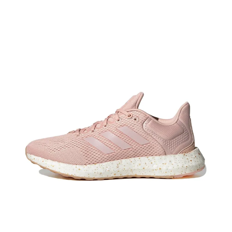 Adidas Pure Boost 21 Cushioning Breathable Wear-Resistant Slip-Resistant Low-Top Running Shoes Women's Pink-0