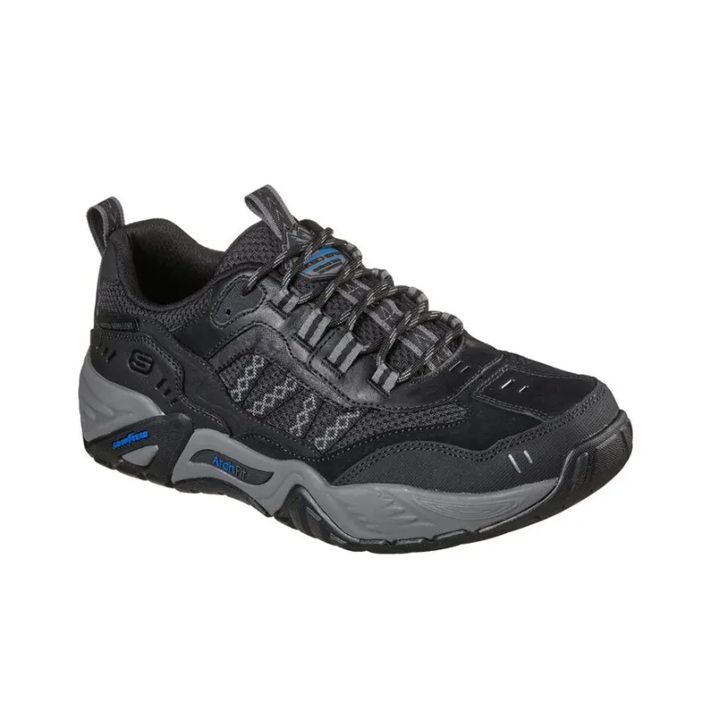 Skechers ARCH FIT RECON Cushioning Anti-Slip And Wear-Resistant Low-Top Trekking Shoes Men's Black-2