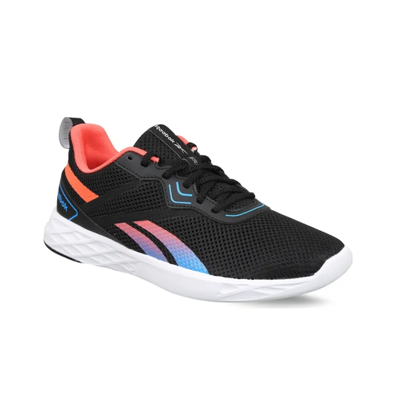 Reebok Running Tesla 1.0 Slip-Resistant Low-Top Running Shoes Men's Black Orange Blue-2