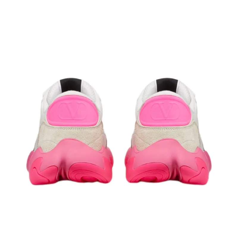 Valentino Bubbleback Sneaker 'White Fuchsia'-4