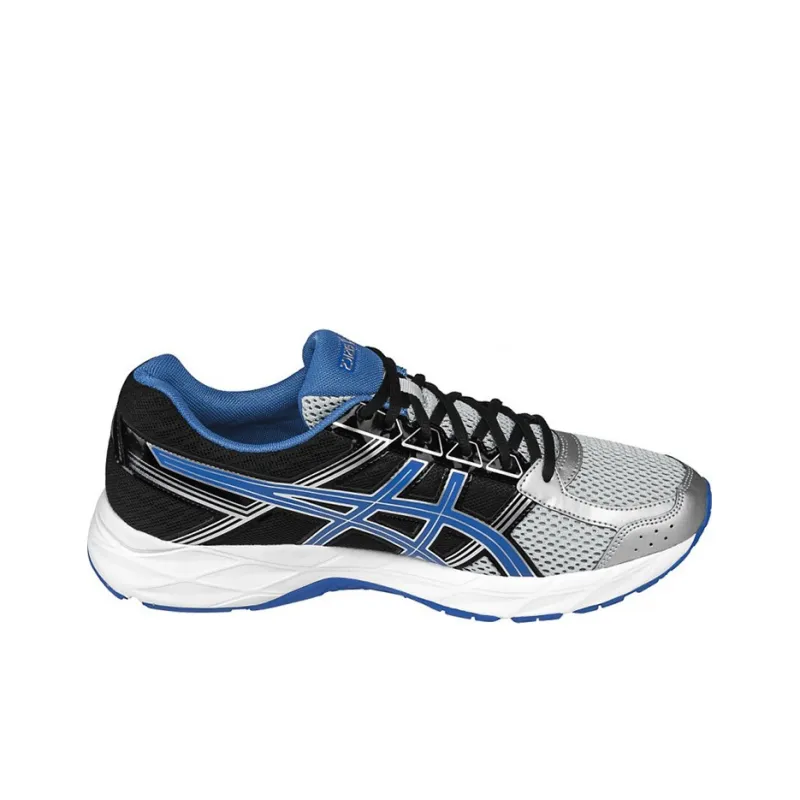 Asics Gel-Contend 4 Slip-Resistant Low-Top Running Shoes Men's Gray White Blue-1