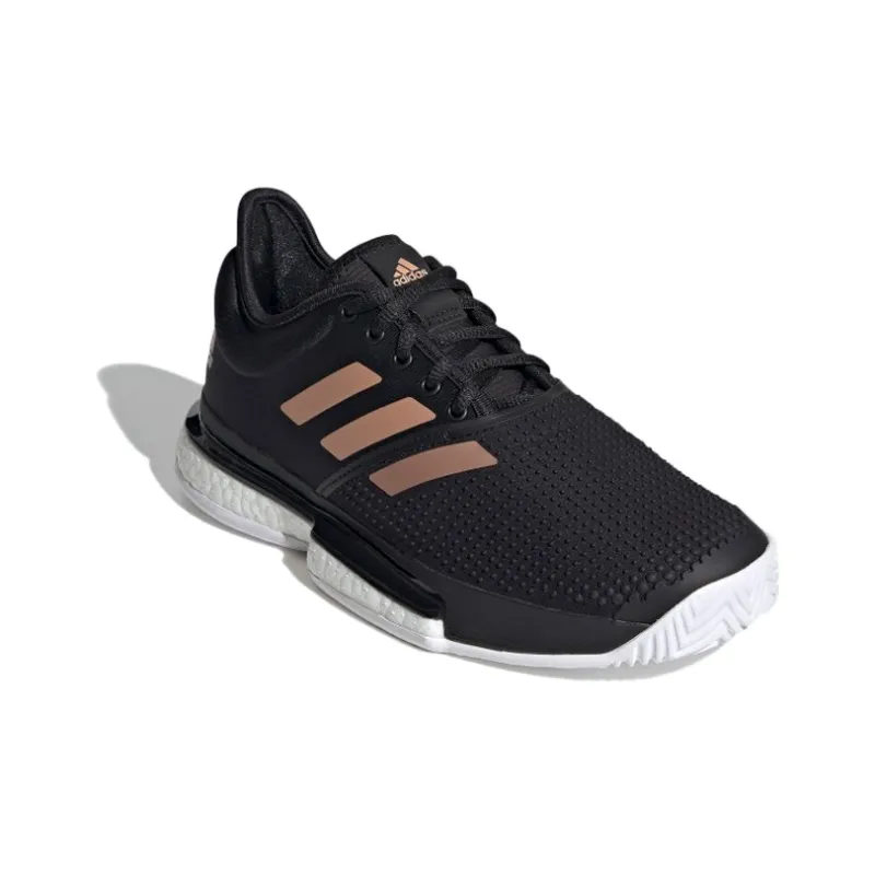 Adidas SoleCourt 'Black Copper Metallic' Women's-2