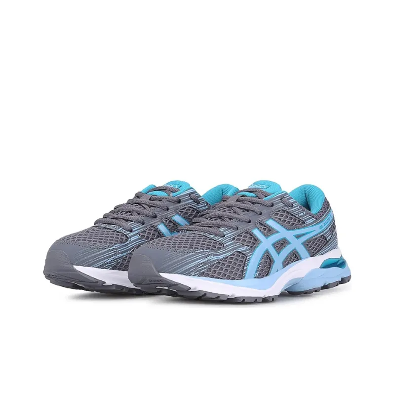 Asics Gel-Equation Breathable Low-Top Running Shoes Women's Gray Blue-2