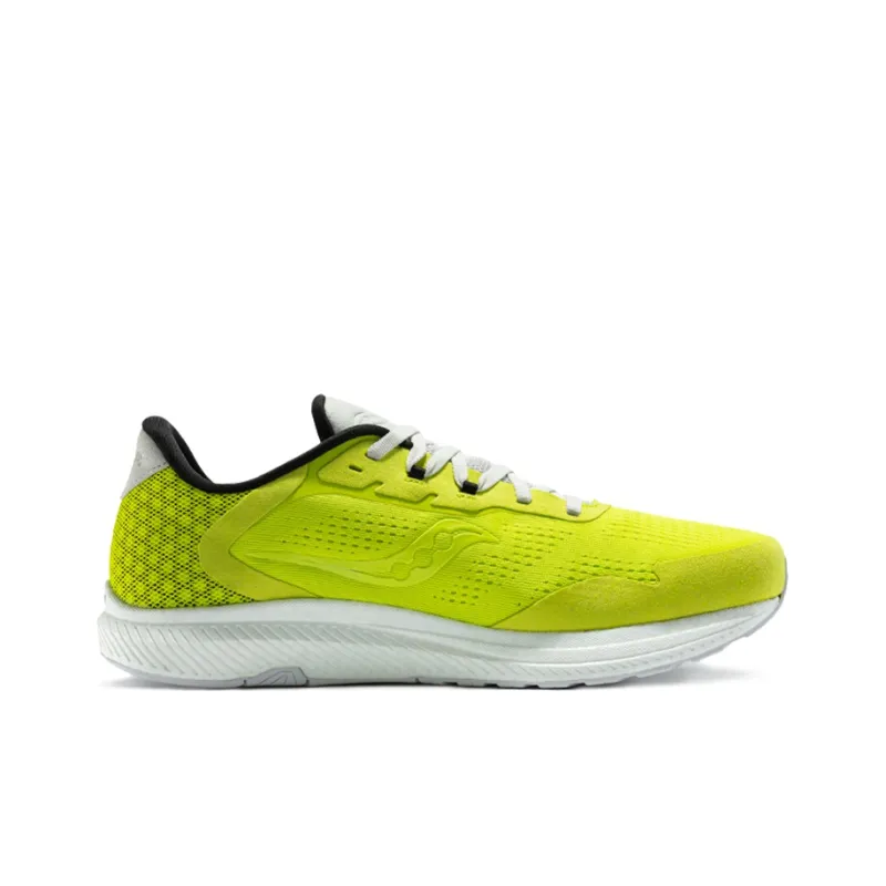 Saucony Freedom 4 Cushioned Slip-Resistant Abrasion-Resistant Low-Top Running Shoes Men's Green White-1