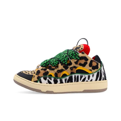 Lanvin Curb Sneakers Leopard Print Women's