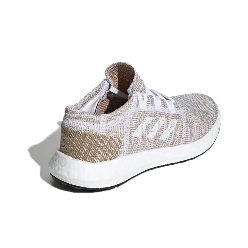 Adidas Pureboost Go Slip-Resistant Breathable Low-Top Running Shoes Women's Copper-Nickel Alloy-3