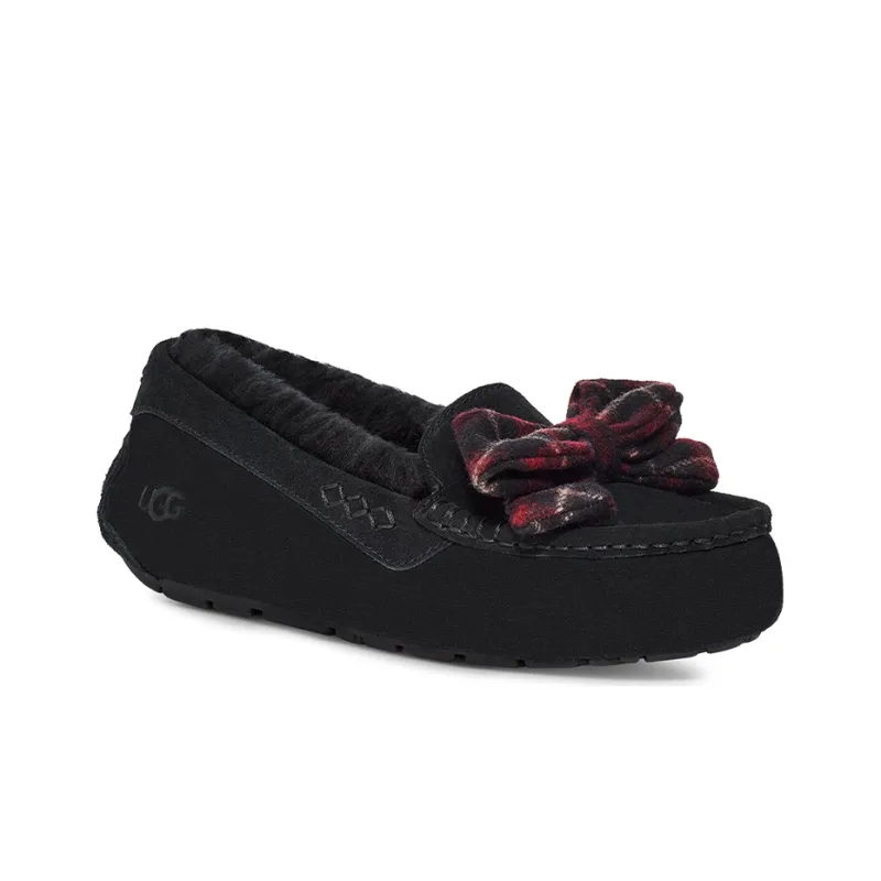 UGG Ansley Plaid Bow 'Black' Women's-2