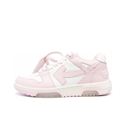 OFF-WHITE Out Of Office Skateboard Shoes Women's Low-Top Pink/White