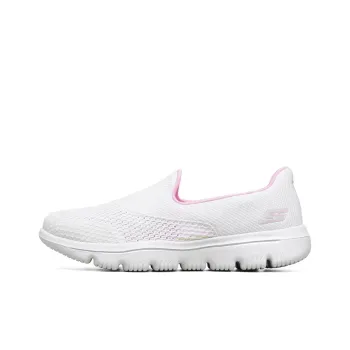 Skechers Go Walk Evolution Ultra Slip-On Shoes Women's Low-Top White/Light Pink