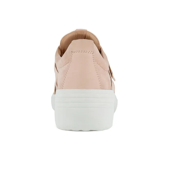 Ecco Soft 7 Wedge Stylish Skateboarding Shoes Women's Light Pink-3