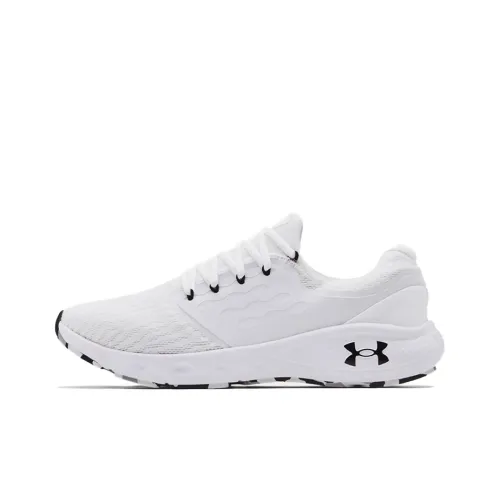 Under Armour Anti-Slip And Wear-Resistant Breathable Low-Top Running Shoes Men's White Loose Fit