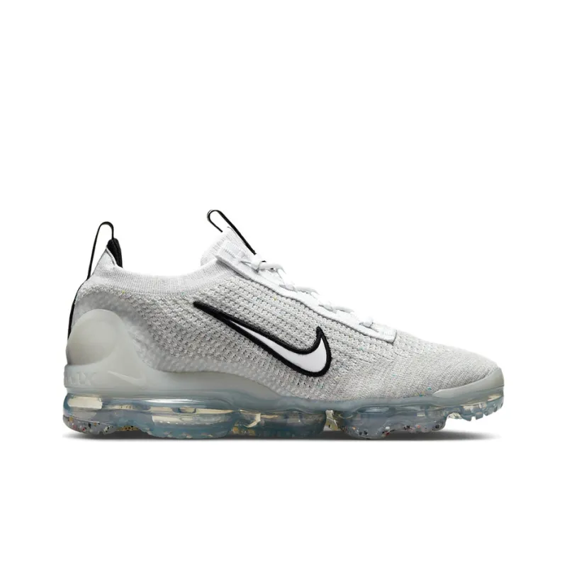 Nike Air VaporMax 2021 Fk White Black Metallic Silver-1