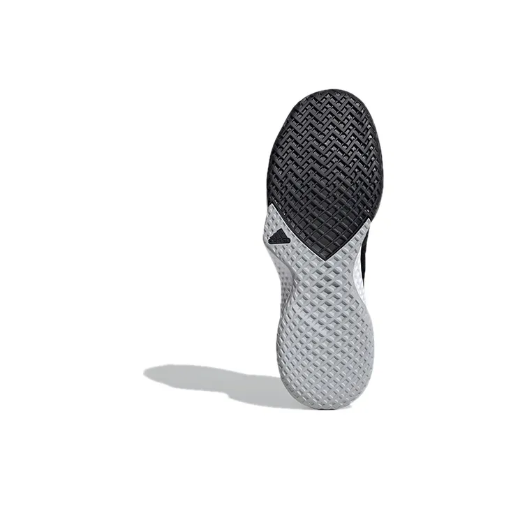 Adidas Adizero Club Anti-Slip And Wear-Resistant Breathable Low-Top Running Shoes Men's Black White Silver-5