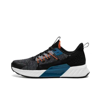 XTEP Running Shoes Men Low Top Black/Smoke Gray/Duck Teal