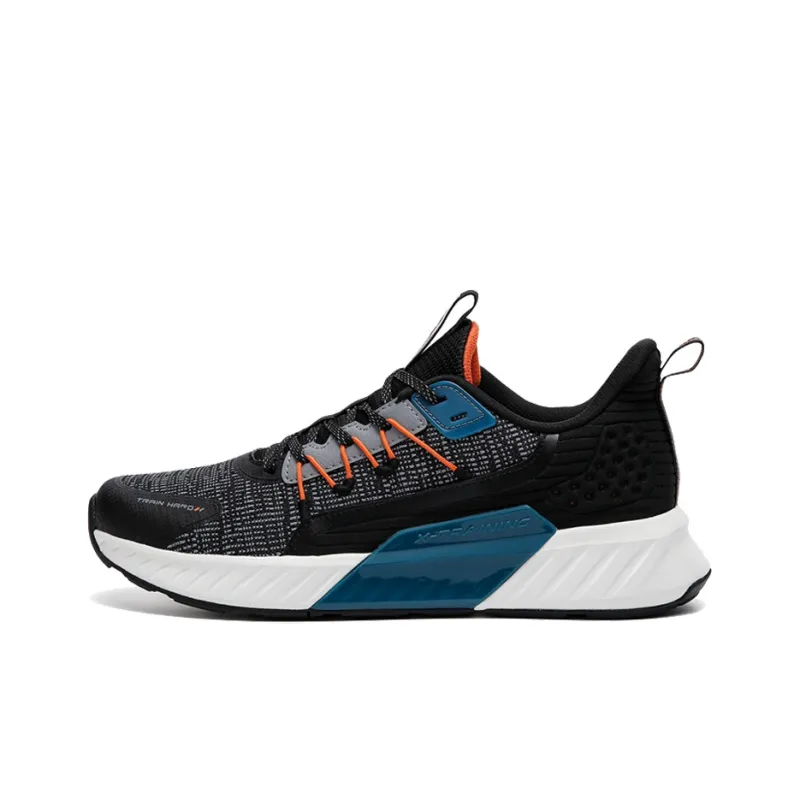 XTEP Running Shoes Men Low Top Black/Smoke Gray/Duck Teal-0