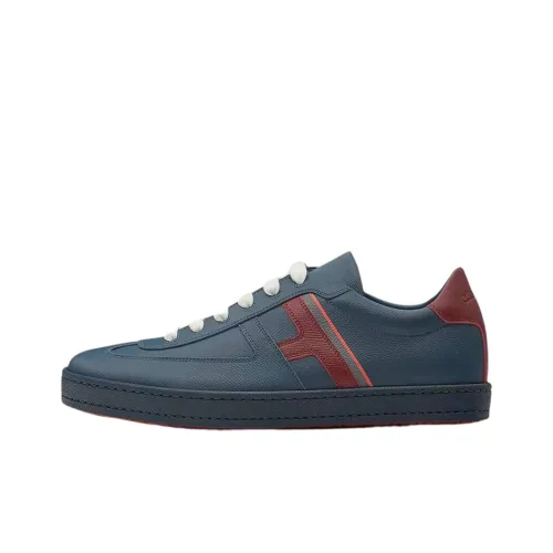 HERMES Boomerang Skateboard Shoes Men Low-Top Blue