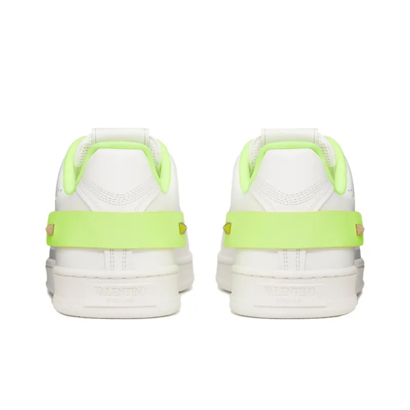 Valentino VLogo Signature Backnet GARAVANI Low Top Skateboard Shoes Men's White-4