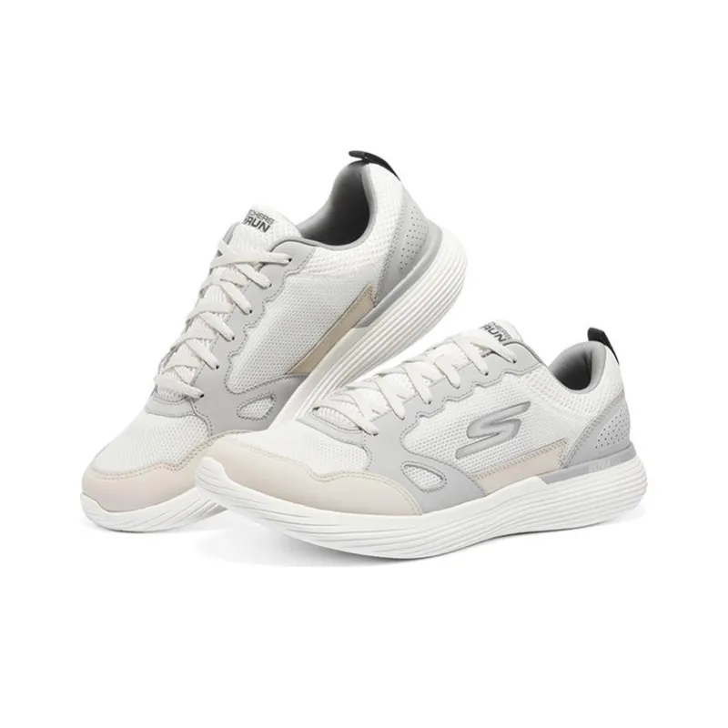 Skechers Go Run 400 V2 Running Shoes Men Low Top Gray/White/Pink-2