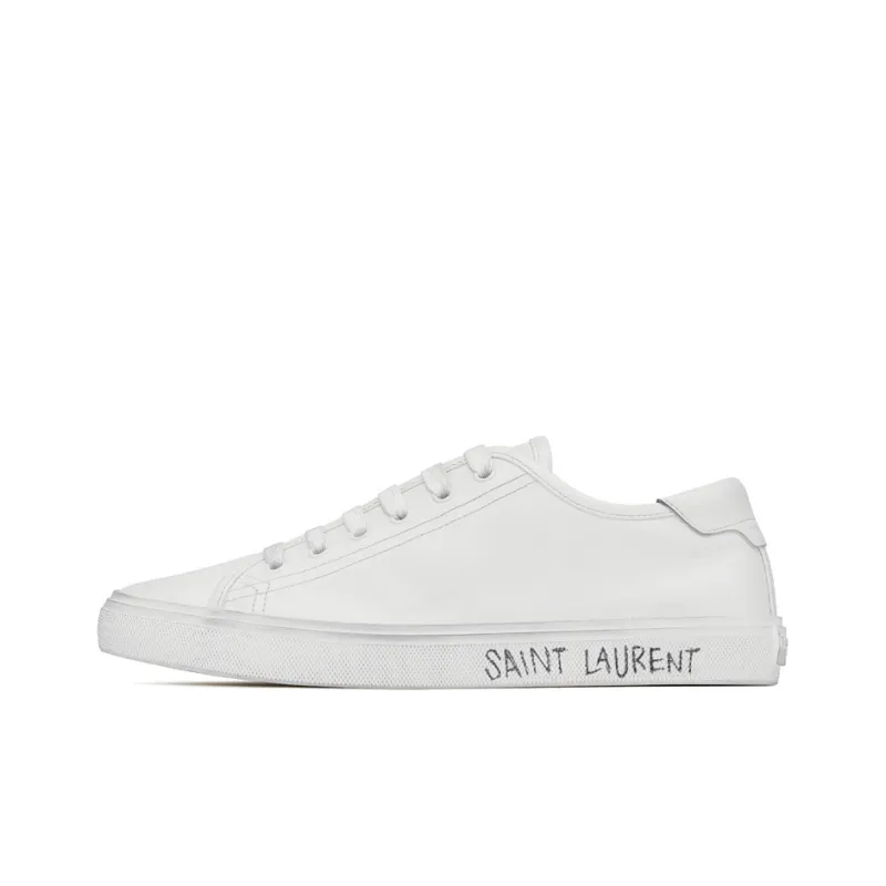 SAINT LAURENT Malibu Low Optic White-0