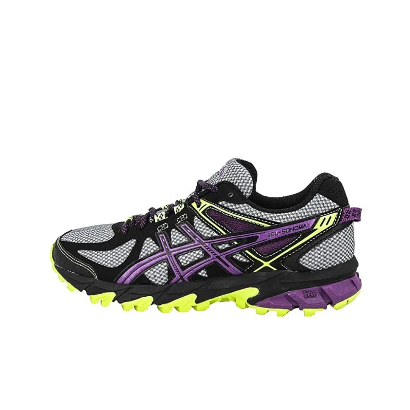 Asics Gel-Sonoma Series Running Shoes Women's Low-Top Gray/Purple/Black-0