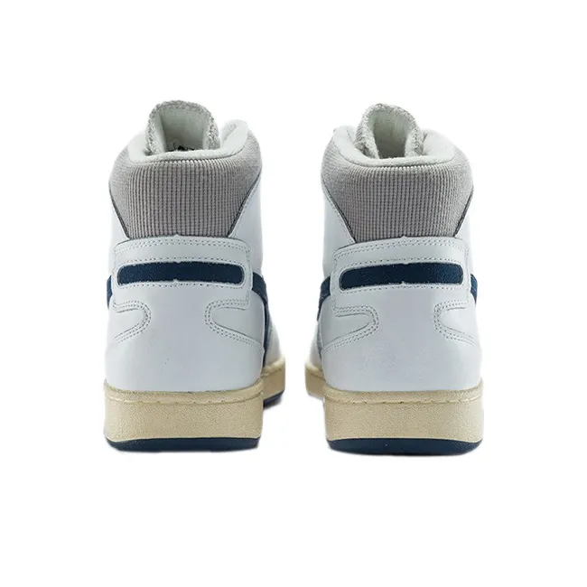 diadora Mi Basket Used 'White Blue Dark Denim'-4