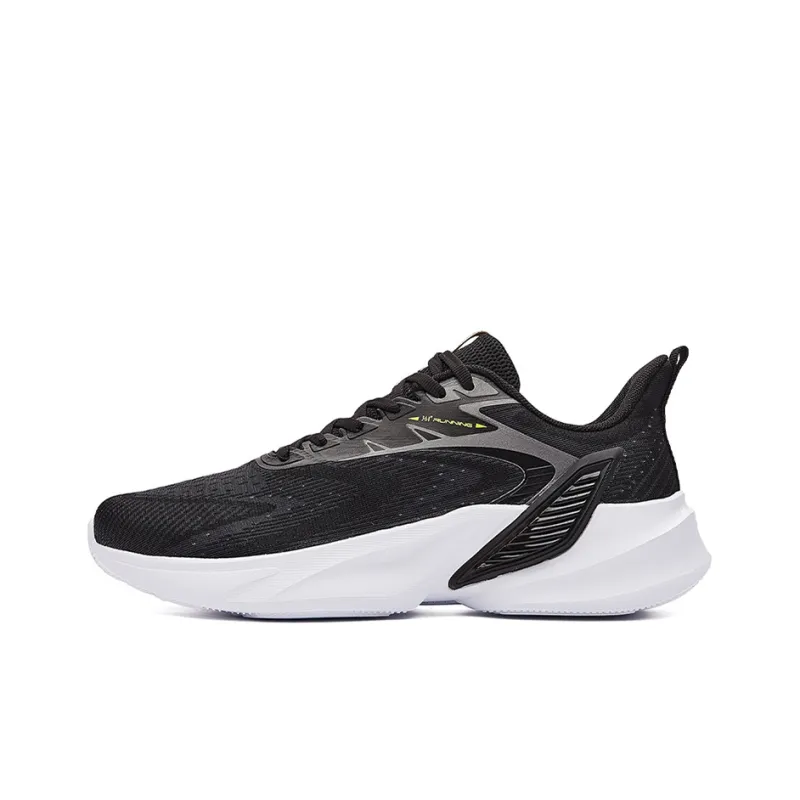 361° Slip Resistant Breathable Low Top Running Shoes Men's Black Gray-0