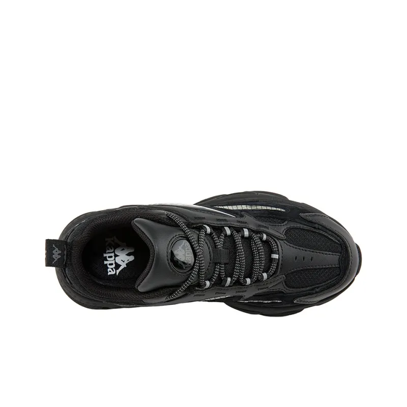 Kappa Wear Resistant Coverage Low Top Casual Shoes Unisex Black-2
