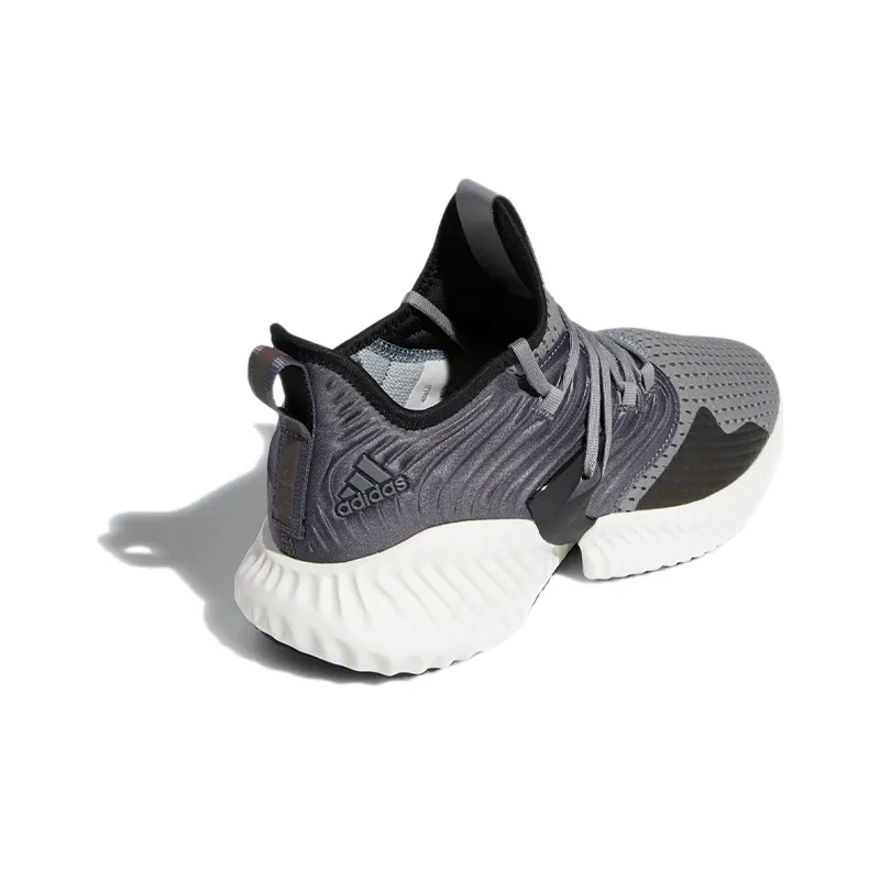 Adidas Alphabounce Instinct Breathable Low-Top Running Shoes Men's Gray Black-2