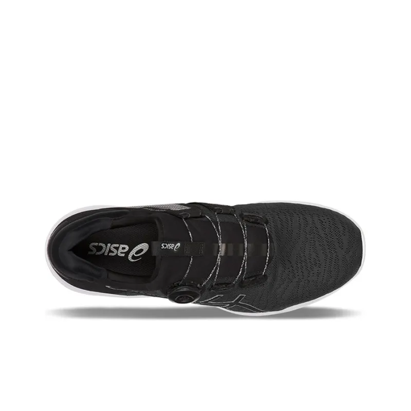Asics Dynamis Wear resistant And Waterproof Low Top Running Shoes Men's Black White-3