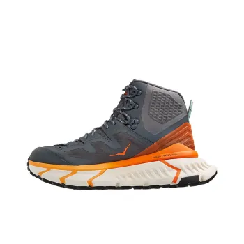HOKA ONE ONE Tennine Hike Gore Tex Castlerock Persimmon Orange