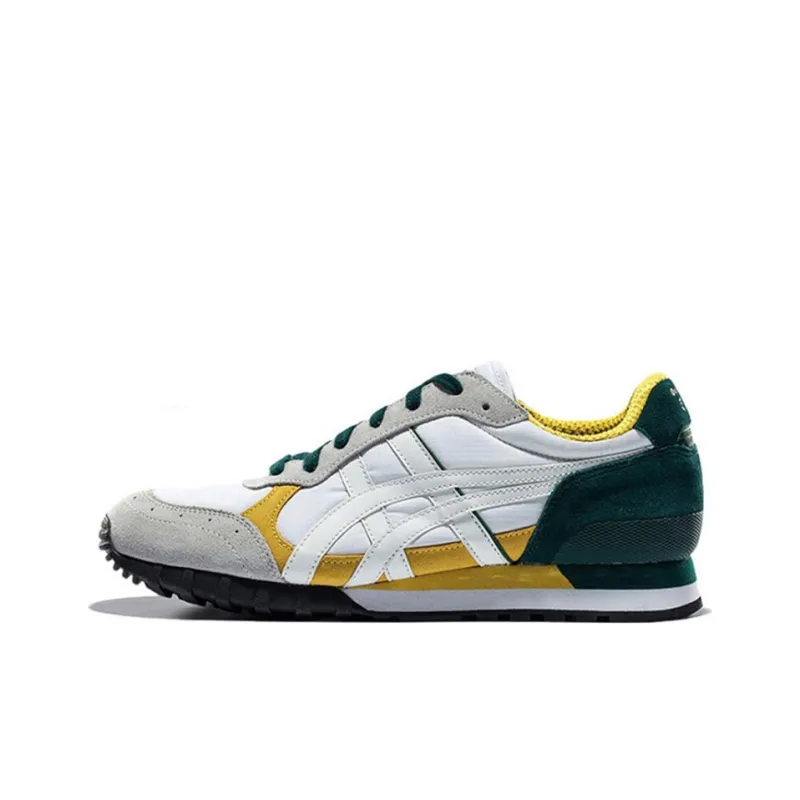 Onitsuka Tiger ColoradoColorado Eighty-Five Wear-Resistant Low-Top Marathon Running Shoes Unisex White Yellow Green-0