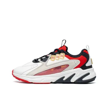 XTEP Born To Be Bold Series Slip Resistant Cushioning Low Top Casual Shoes Men's White Red Gray
