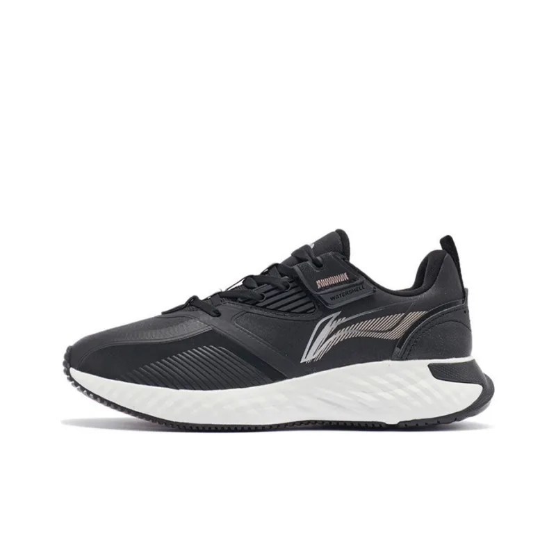 LiNing Cloud Shield Cushioning Rebound Low Top Running Shoes Women's Black-0